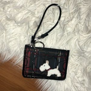 AUTHENTIC coach cute dog glitter wristlet